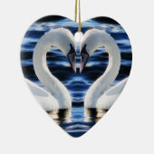 2羽の白鳥 セラミックオーナメント (右)