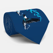 2羽の青いハチドリTRANS ネクタイ (ロール)