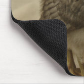 2羽の青灰色のヒヨコ マウスパッド (コーナー)