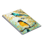 2羽の鳥が木の枝に座る ノートブック (右側)