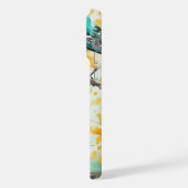 2羽の鳥が木の枝に座る iPhoneケース (左側面)