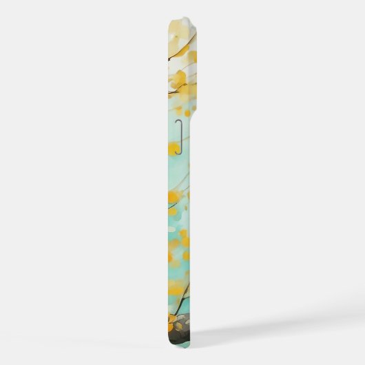 2羽の鳥が木の枝に座る iPhoneケース (右側面)