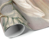 2羽の鳥とバタフライシャビーシックなデコップページ ラッピングペーパー (ロールコーナー)