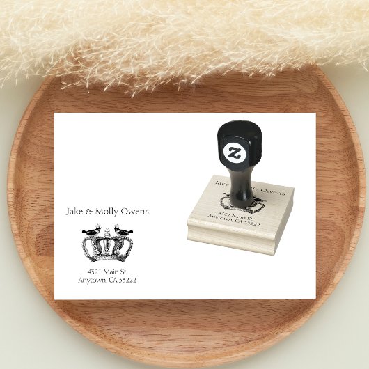 2羽の鳥と1羽のヴィンテージ ラバースタンプ