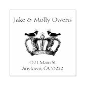 2羽の鳥と1羽のヴィンテージ ラバースタンプ (インプリント)