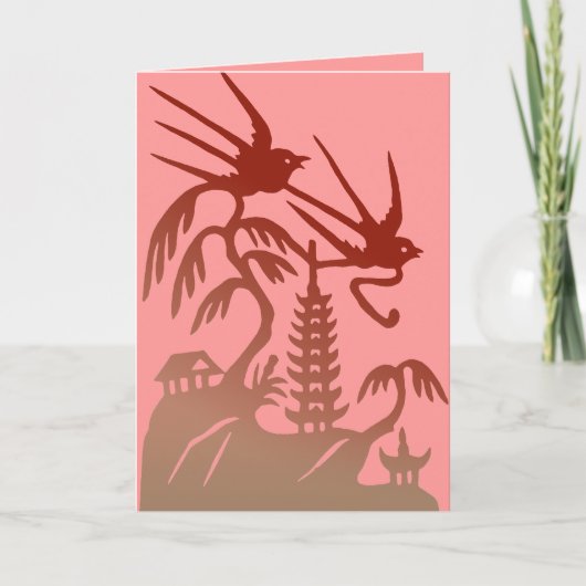 2羽の鳥のバレンタイン シーズンカード (正面)