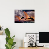 2羽の鳥 ポスター (ホームオフィス)