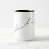 2羽の鳩のマグ マグカップ (中央)