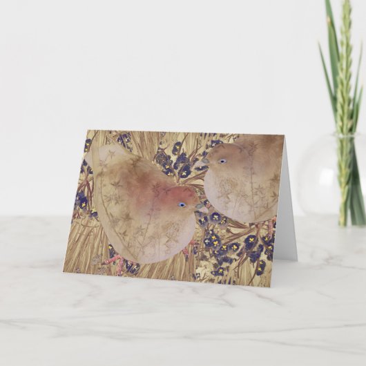 2羽の鳩 カード (正面)