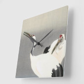 2羽鶴1900年~1930年大原光尊著 スクエア壁時計 (傾斜)