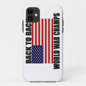 2背部世界大戦のチャンピオン米国の旗のiPhone 5の場合を支持して下さい Case-Mate iPhoneケース (裏面)