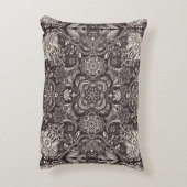 2色のヴィンテージのシームレスなパターン。コンターアラビ アクセントクッション (裏面(縦))