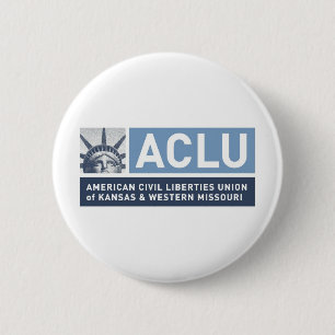 2色の関係団体のロゴ 缶バッジ