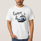 2色の2CV - 23色のカープディエム Tシャツ (正面)