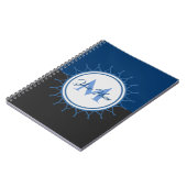 2色エレガントモノグラム強烈! ノートブック (左側)