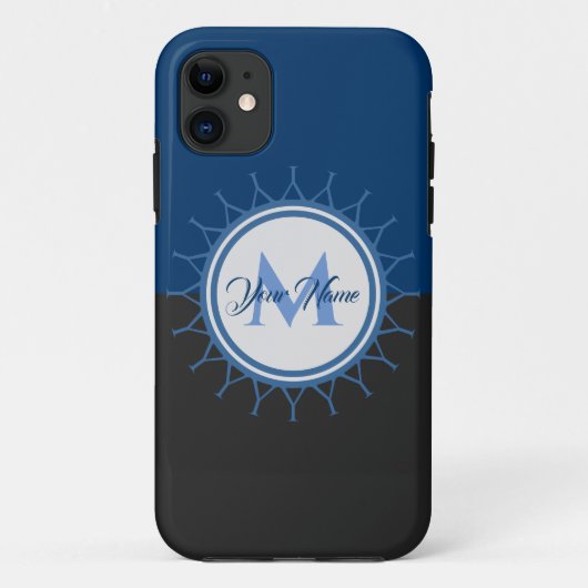 2色エレガントモノグラム強烈! Case-Mate iPhoneケース (裏面)