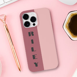 2色カスタムブロックバラ金ゴールド赤面ビッグネーム Case-Mate iPhone 14 PRO MAXケース