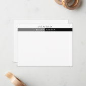 2色バンドカスタムプロフェッショナル ノートカード (正面/裏面インサイチュ)