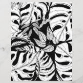 2色ページフラワーラインスケッチ (裏面)