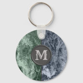 2色大理石モノグラム – カラーを選択 キーホルダー (裏面)