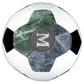 2色大理石モノグラム – カラーを選択 サッカーボール (回転)