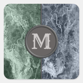 2色大理石モノグラム – カラーを選択 スクエアシール