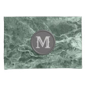 2色大理石モノグラム – カラーを選択 枕カバー (正面右)