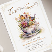 2花鳥園茶のパーティー誕生日 招待状