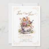 2花鳥園茶のパーティー誕生日 招待状 (正面)