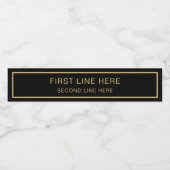 2行カスタムテキスト 8.25"x1.75" ペットボトルラベル (シングルラベル)