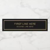 2行カスタムテキスト 8" x 2.125" ペットボトルラベル (シングルラベル)