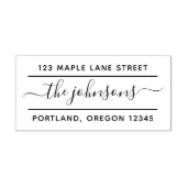 2行書道スクリプトファミリ差出人住所 セルフインキングスタンプ (デザイン)