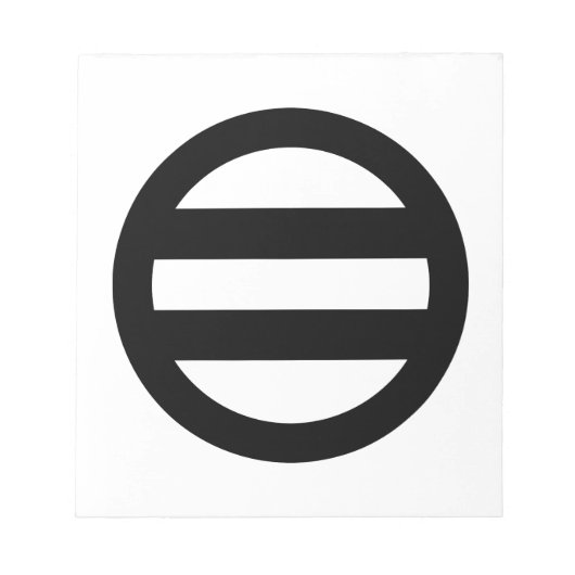 2行、囲み ノートパッド (正面)