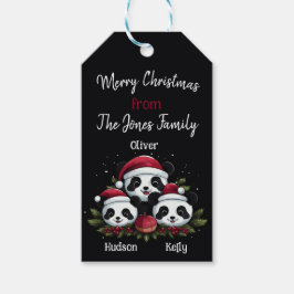 2親1子 – クリスマスファミリー ギフトタグ