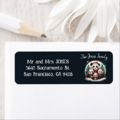 2親2キッズクリスマスファミリー差出人住所 ラベル (インサイチュ)