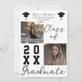 2角写真クラス卒業 招待状 (正面)