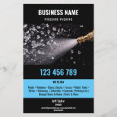 2言語圧力洗浄力洗浄ルーフ チラシ (正面)