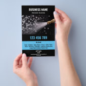 2言語圧力洗浄力洗浄ルーフ チラシ (ハンドル)