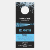 2言語圧力洗浄力洗浄ルーフ ドアノブサイン (正面)