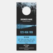 2言語圧力洗浄力洗浄ルーフ ドアノブサイン (裏面)