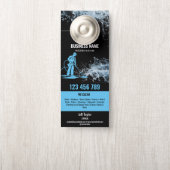 2言語圧力洗浄力洗浄ルーフ ドアノブサイン (ノブ)