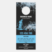 2言語圧力洗浄力洗浄ルーフ ドアノブサイン (裏面)