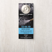 2言語圧力洗浄力洗浄ルーフ ドアノブサイン (ノブ)