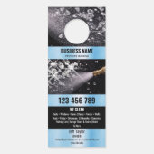 2言語圧力洗浄力洗浄ルーフ ドアノブサイン (裏面)