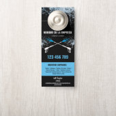 2言語圧力洗浄力洗浄ルーフ ドアノブサイン (ノブ)