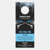 2言語圧力洗浄力洗浄ルーフ ドアノブサイン (裏面)