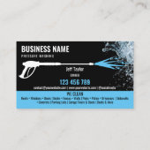 2言語圧力洗浄力洗浄ルーフ 名刺 (裏面)