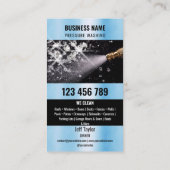 2言語圧力洗浄力洗浄ルーフ 名刺 (裏面)