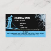 2言語圧力洗浄力洗浄ルーフ 名刺 (裏面)