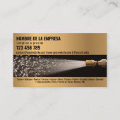 2言語圧力洗浄力洗浄ルーフ 名刺 (正面)